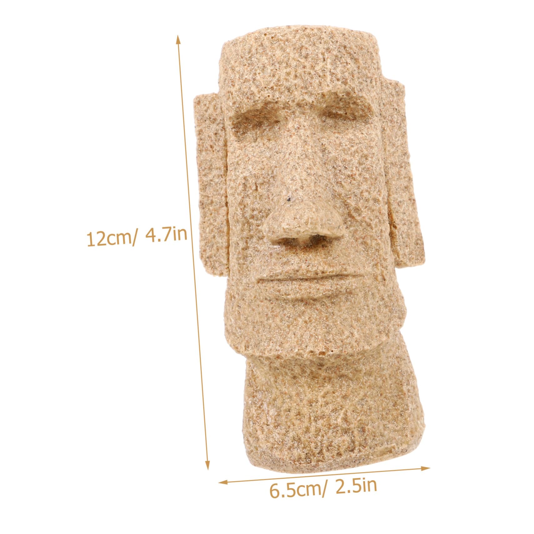 Amazon.co.jp: VORCOOL 水槽の装飾 モアイ像 樹脂モアイ装飾 モアイの